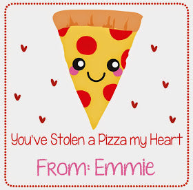 Free "You've Stolen a Piece of My Heart" Pizza Valentine